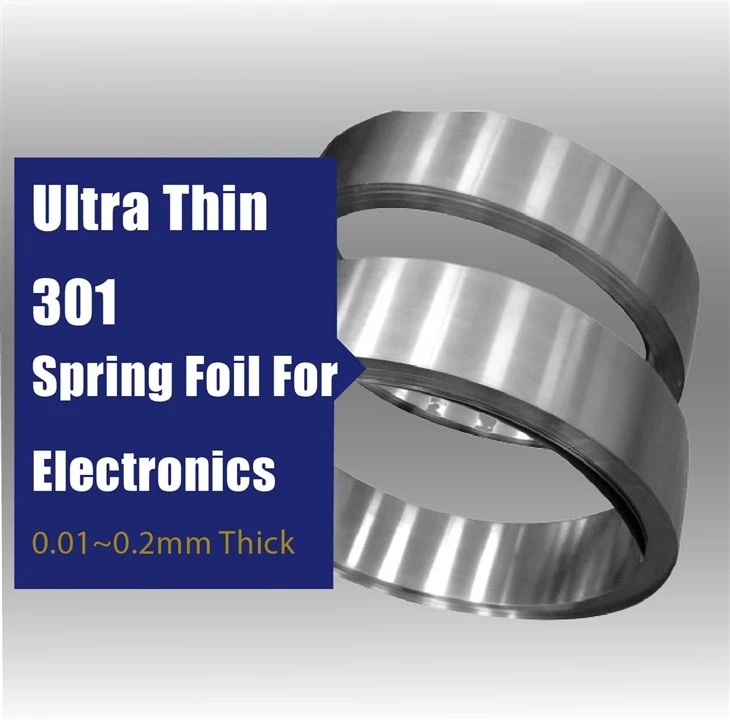 High Hardness More Than 450HV Stainless Steel SS301 Spring Foil