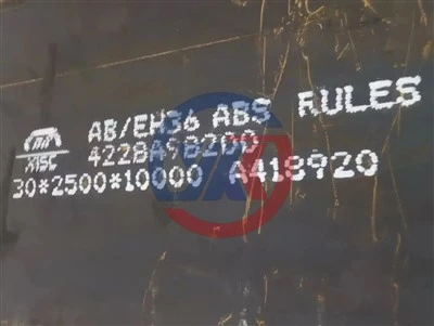 Placa de acero para construcción naval EH36